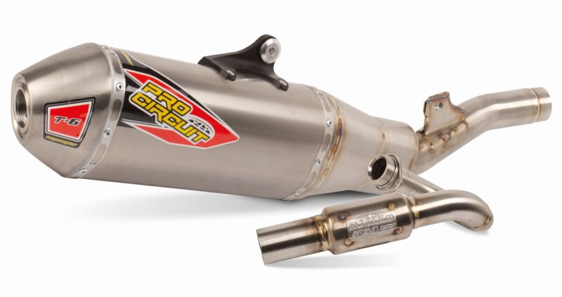 Exhaust T-6 Ss/ti/cf Kx250 25