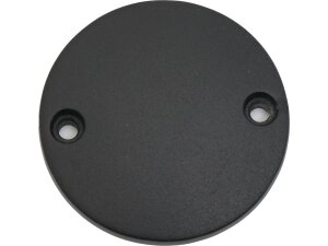 Smooth Point Cover for Big Twins Matte Black Powder Coated
