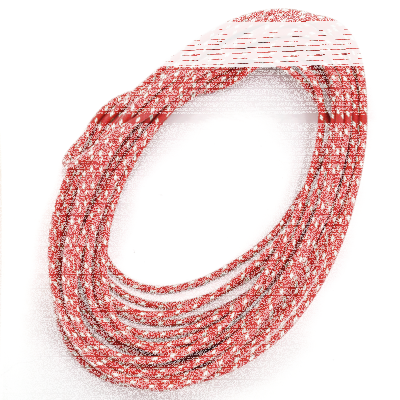 Cotton Wire Red with White Tracer 25ft (DE)