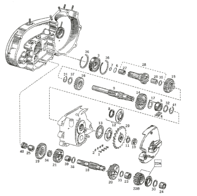Transmission Countershaft XLl84-90 (DE)