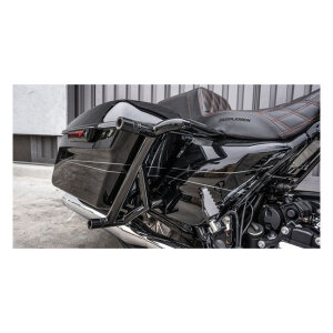 Burly Brand, Brawler crash bar kit Touring. Rear. Black