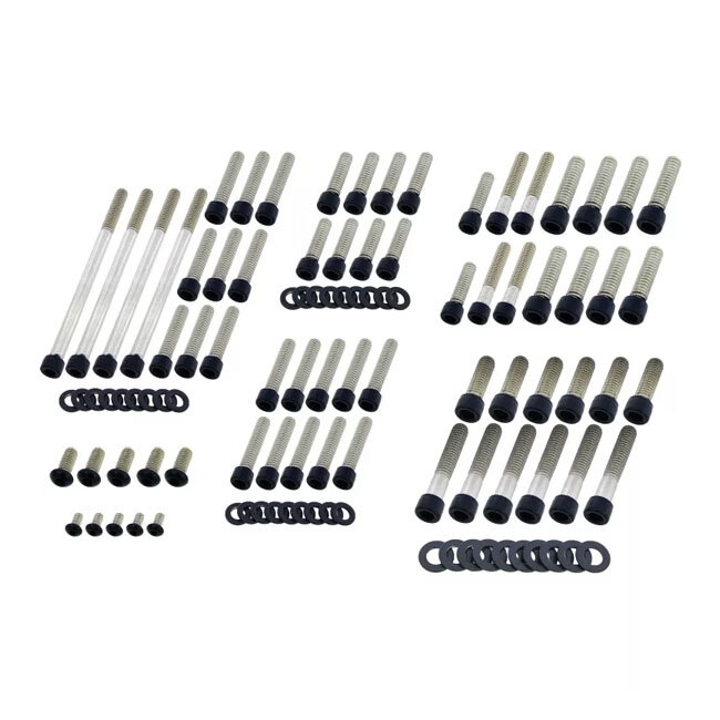 Screws4bikes, engine bolt kit. Gloss black