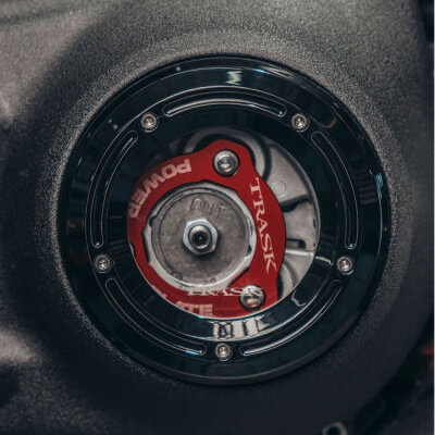 Trask, Assault series derby cover. Gloss black