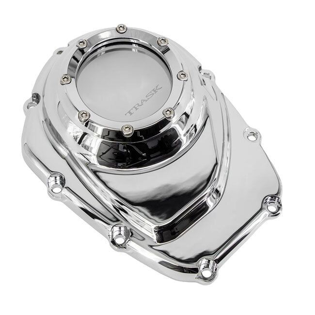 Trask, Assault cam cover w/window. Chrome
