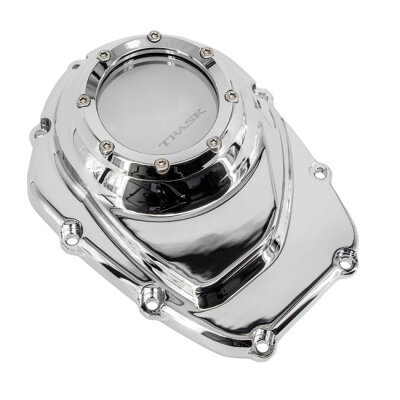 Trask, Assault cam cover w/window. Chrome
