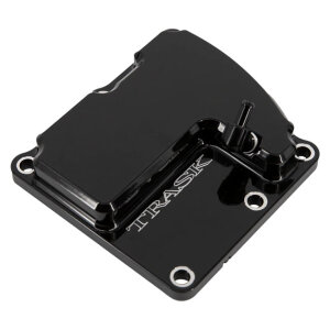 Trask, CheckM8 vented transmission top cover. Gloss black