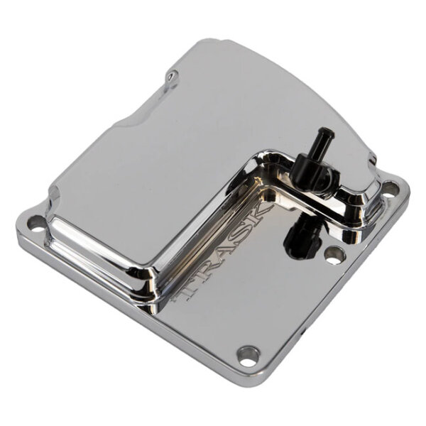 Trask, CheckM8 vented transmission top cover. Chrome