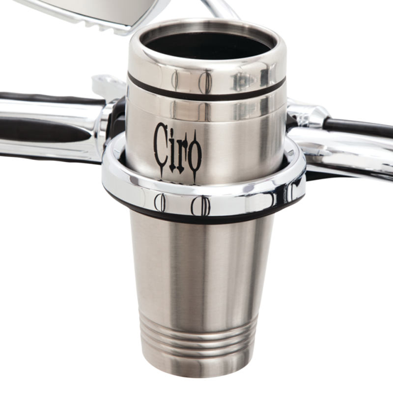 Cup Holder 7/8"+1" bars Black (DE)