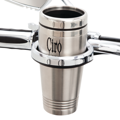 Cup Holder 7/8"+1" bars Black (DE)