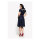 Queen Kerosin Swing Denim dress dark blue Size S