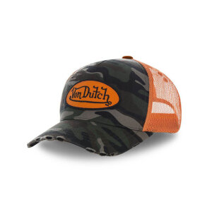 Von Dutch Heritage cap camou orange patch/net One size fits most