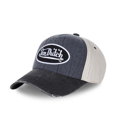 Von Dutch Permament cap denim, white, anthracite denim One size fits most