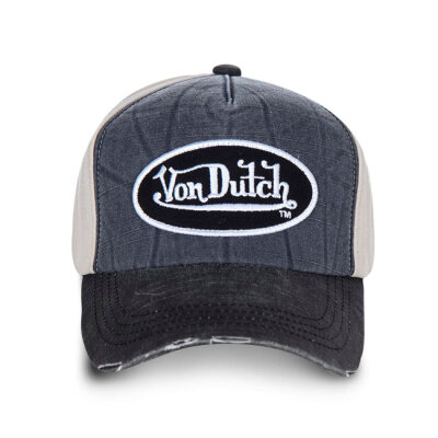 Von Dutch Permament cap denim, white, anthracite denim One size fits most