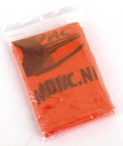 Zodiac Orange Disposable Rain Poncho (DE)