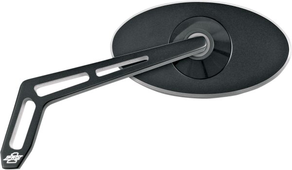 Mirror Cutout Oval Lt Blk