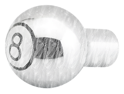 JM Choke Knob 8 Ball Chrome (DE)