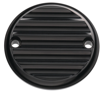 JM Timing Cover Finned Blk FLH/T17-Up