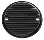 JM Timing Cover Finned Blk FLH/T17-Up