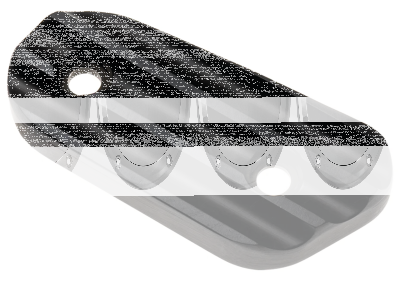 JM Insp. Cover Finned Black XL04-22 (DE)