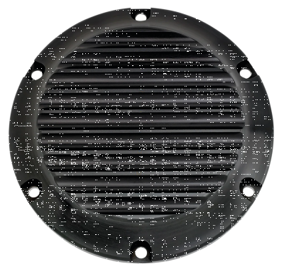 JM Derby Cover Finned Blk XL04-22 (DE)