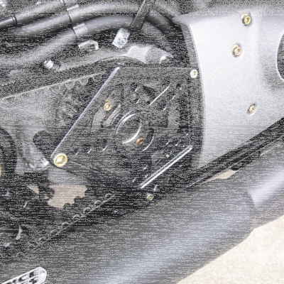 JM Sprocket Cover Black XL04-22 (DE)
