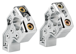 JM PB Risers 2.5" Dual Clamp Chrome