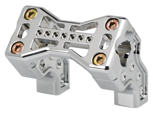 JM PB Risers 2.5" Bridge Clamp Chrome (DE)