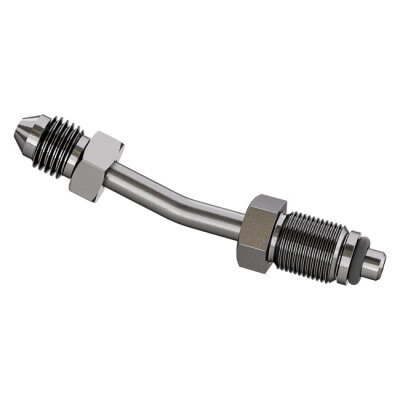 Goodridge, hydraulic clutch adapter, angled. Stainless
