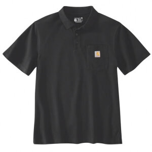 Carhartt Midweight S/S Pocket Polo black Size 2XL