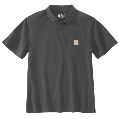 Carhartt Midweight S/S Pocket Polo carbon heather Size XL