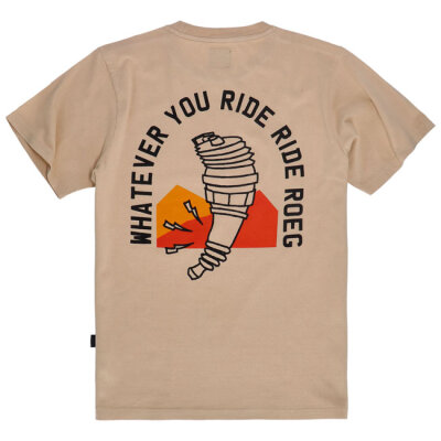 Roeg Ryder t-shirt sand Size M