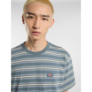 Dickies Lewistown Stripe t-shirt stormy weather Size L