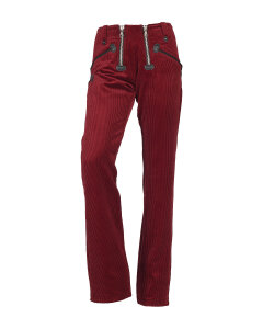 Rosa Damen Zunfthose ohne Schlag  dunkelrot 48