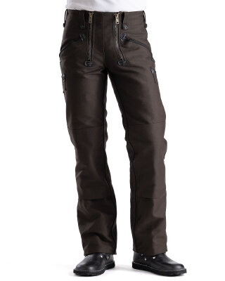 Fabian Herren Zunfthose ohne Schlag  dunkelbraun 46