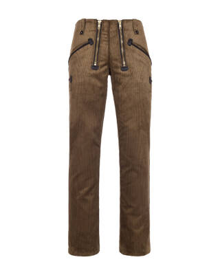 Manchester Herren Zunfthose ohne Schlag  olivbraun 28