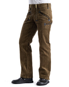 Manchester Herren Zunfthose ohne Schlag  olivbraun 46