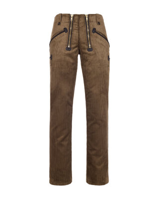 Manchester Herren Zunfthose ohne Schlag  olivbraun 58