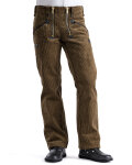 Manchester Herren Zunfthose ohne Schlag  olivbraun 60