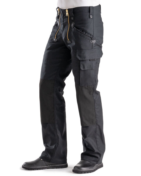 LongLife Herren Zunfthose ohne Schlag  schwarz 102