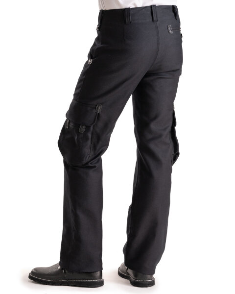 Lars Herren Zunfthose ohne Schlag  schwarz 48