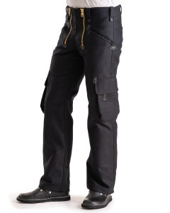 Lars Herren Zunfthose ohne Schlag  schwarz 50