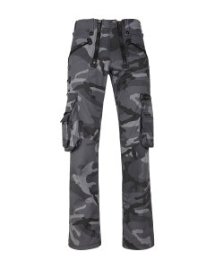 Max Herren Zunfthose ohne Schlag  grau-camouflage 106