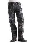 Max Herren Zunfthose ohne Schlag  grau-camouflage 110
