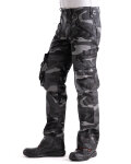 Max Herren Zunfthose ohne Schlag  grau-camouflage 110