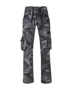 Max Herren Zunfthose ohne Schlag  grau-camouflage 24