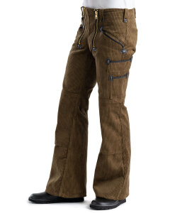 Jack Herren Zunfthose mit Schlag  olivbraun 25