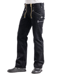 Walter Herren Zunfthose ohne Schlag  schwarz 110