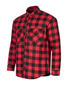 Olaf Herren Hemd-Jacke  rot-schwarz-kariert L