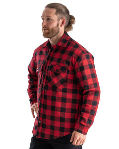 Olaf Herren Hemd-Jacke  rot-schwarz-kariert M