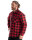 Olaf Herren Hemd-Jacke  rot-schwarz-kariert S